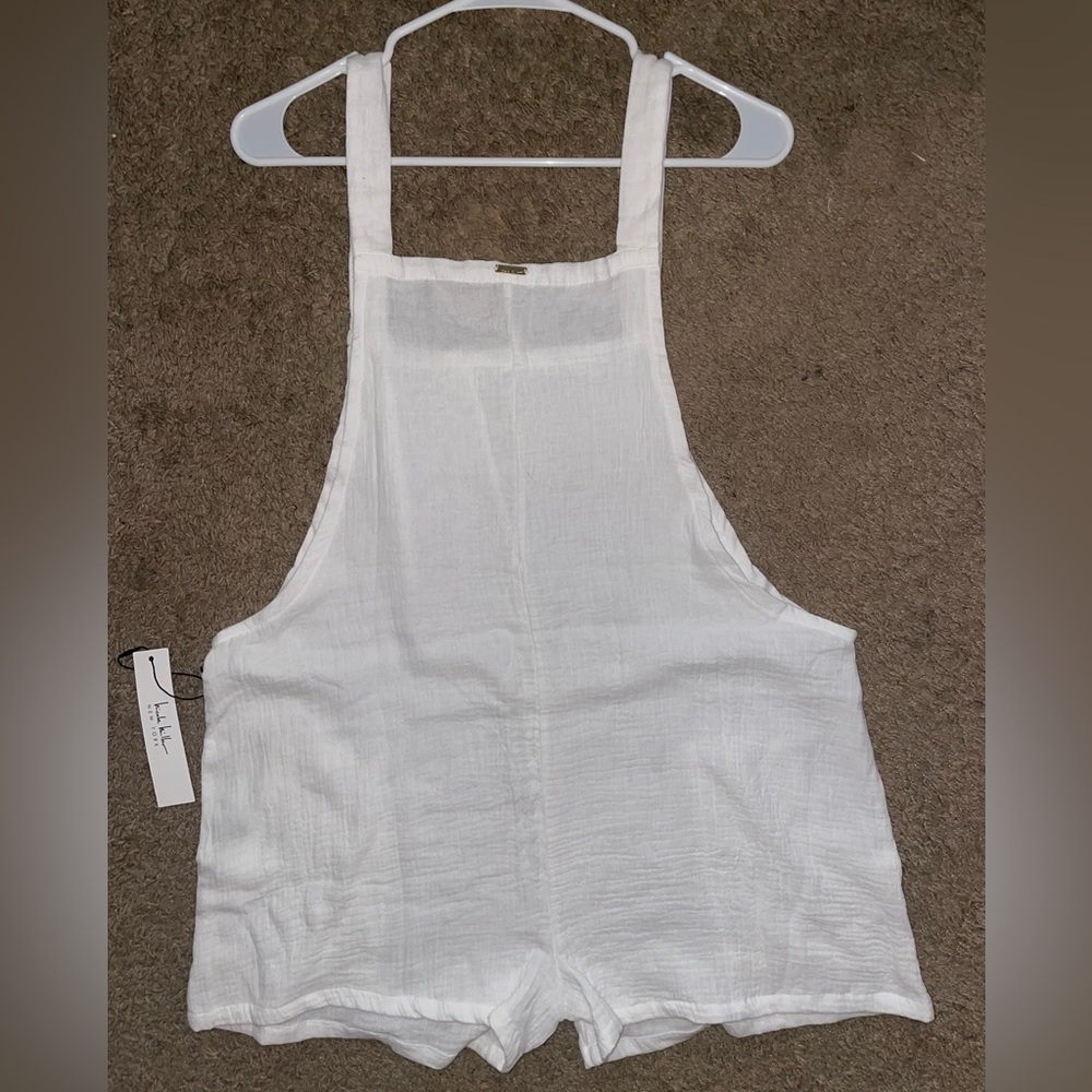 NWT- Nicole Miller Cotton Gauze Cover-Up Romper - Picture 4 of 9